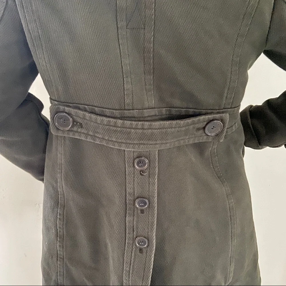 Marc Jacobs Military Green Heavy Cotton Coat Size Small (S) - Picture 5 of 9